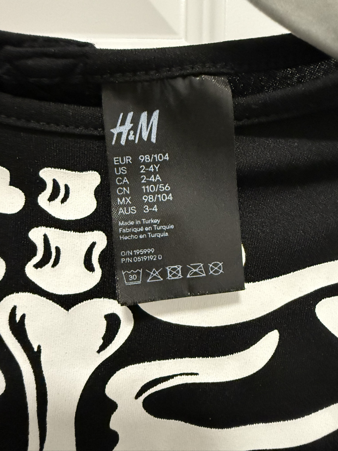 H&M Skeleton Costume - photo 3