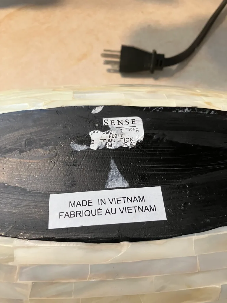 Large White Mother of Pearl Serving Dish image indicator(3)