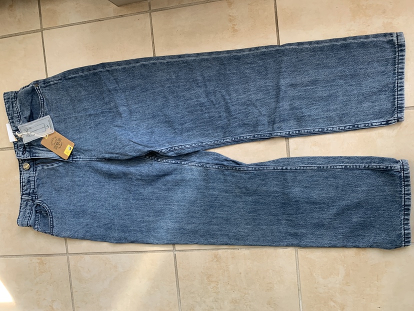 Yellow High Waisted Straight Leg Jeans - photo 5