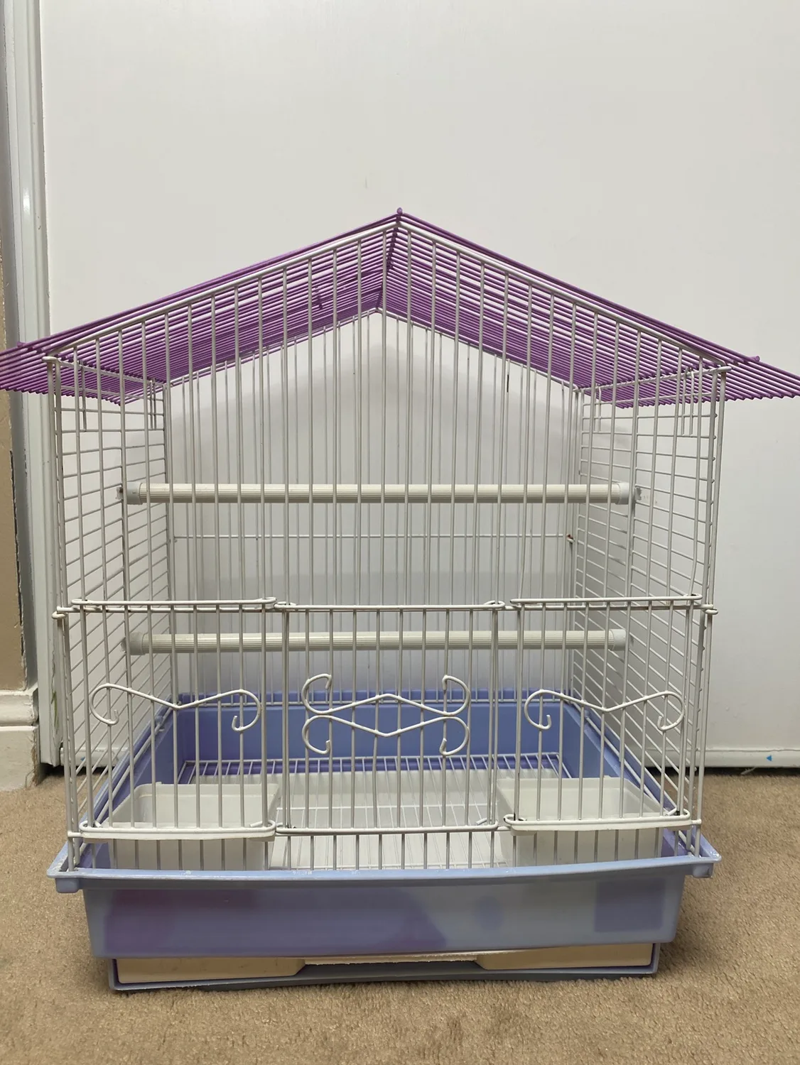 Purple and White Bird Cage thumbnail