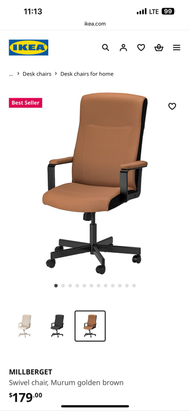 IKEA MILLBERGET Swivel Chair