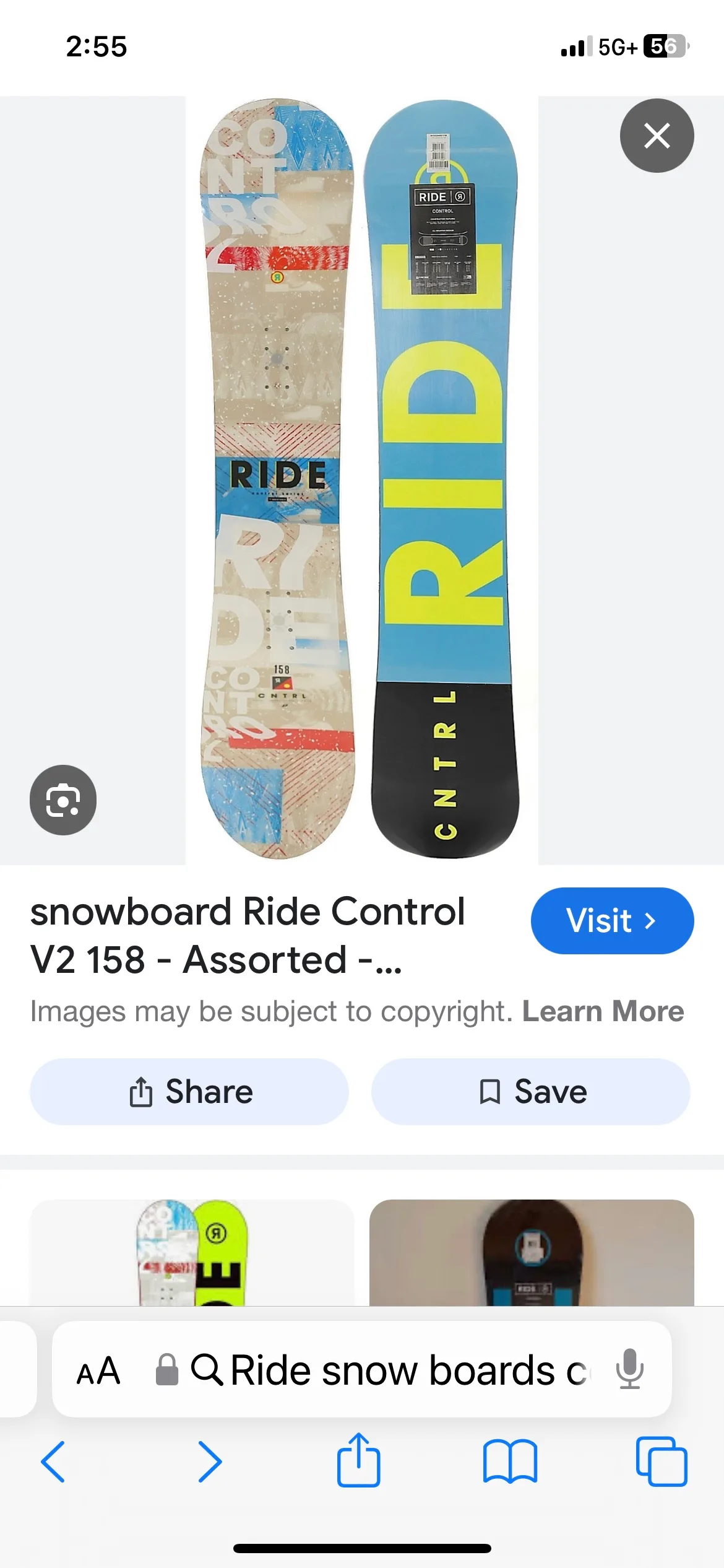 Ride 152 CNTRL Series Snowboard image indicator(8)
