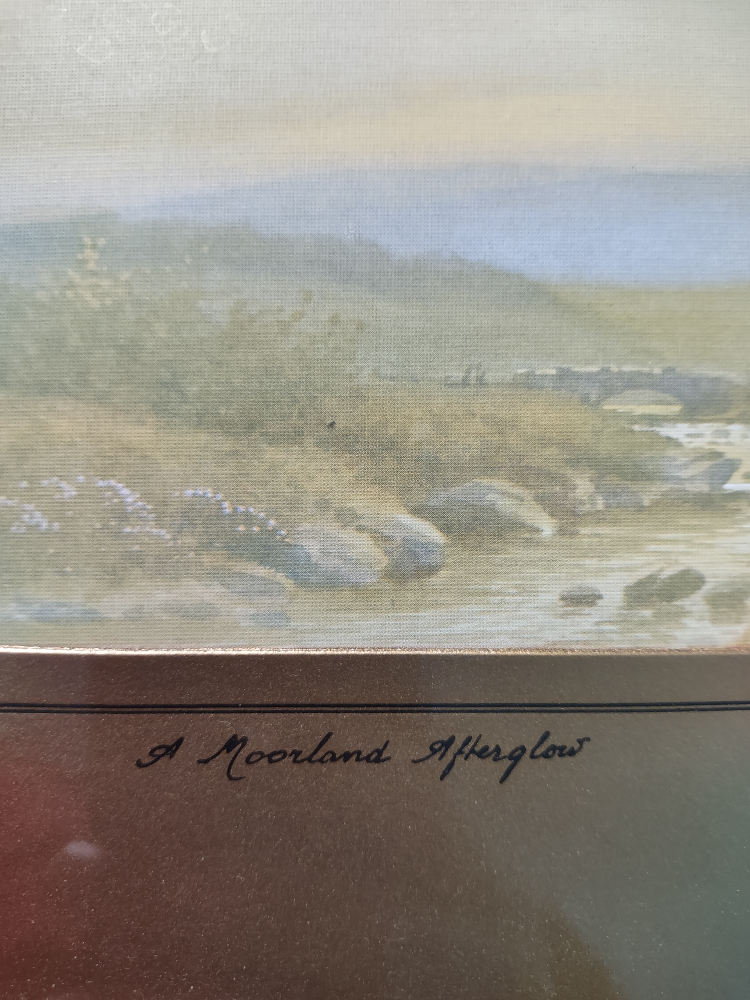 J.E. Hennah "A Moorland Afterglow" Painting - photo 3