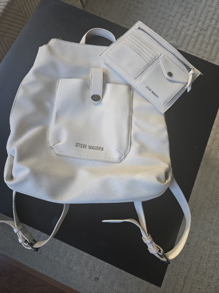 Steve Madden Backpack with Matching Wallet