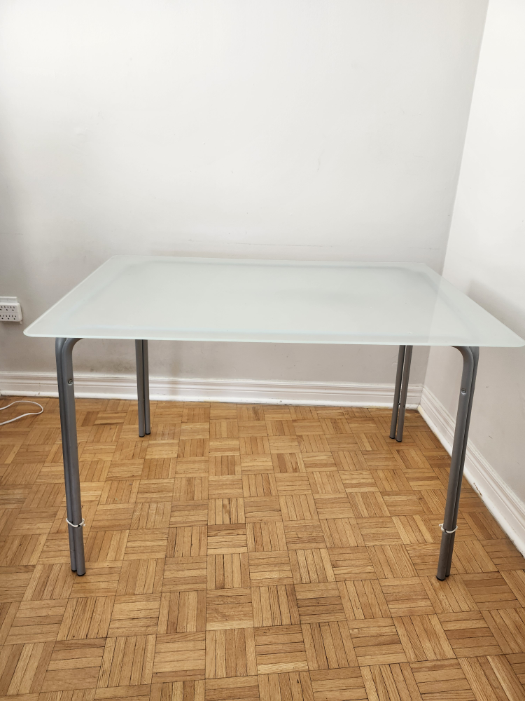 Dining Table (GlassTop) + 1 Chair