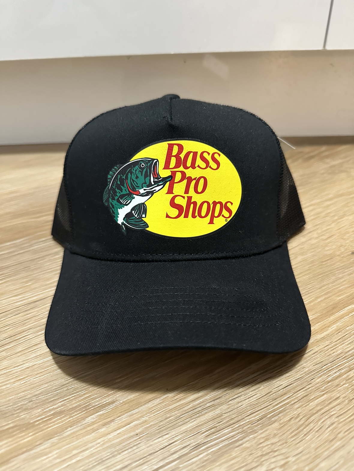 Bass Pro Shops Black Trucker SnapBack - Brand New with Tags