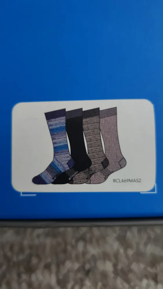 Columbia Men's 4-Pair Socks, Shoe Size 6-12 image indicator(4)