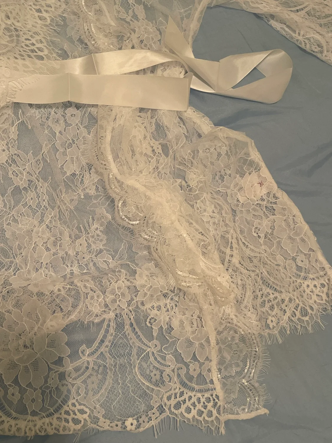 New with Tags White Lace Robe image indicator(4)