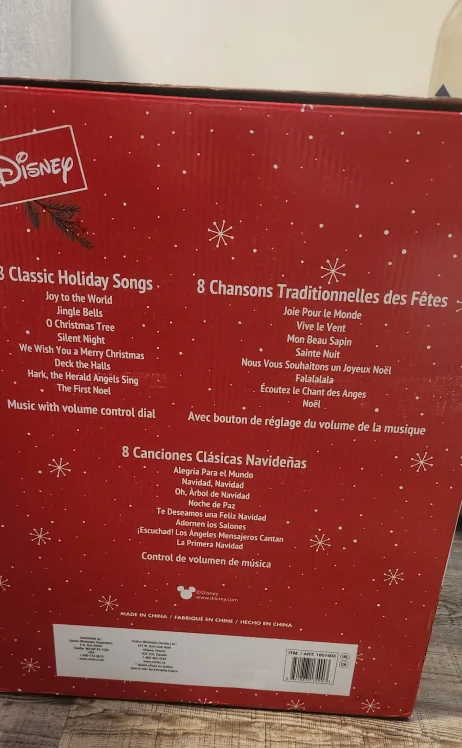 Brand New Disney Animated Christmas Tree with Lights and Music image indicator(3)