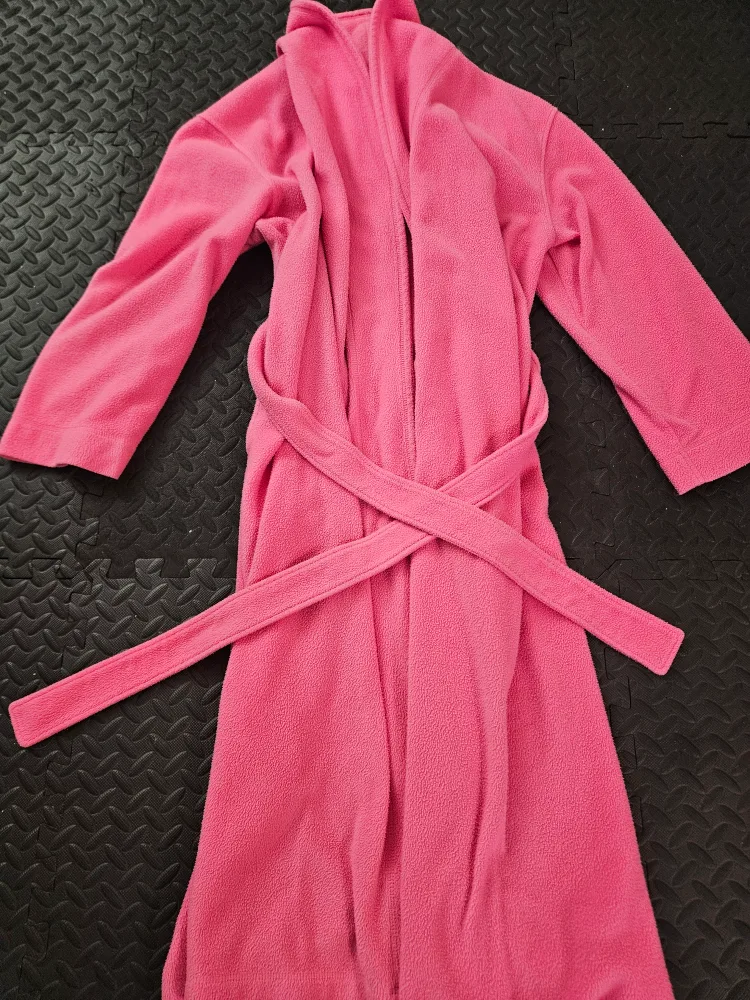Pink Fleece Robe - Size M/M thumbnail