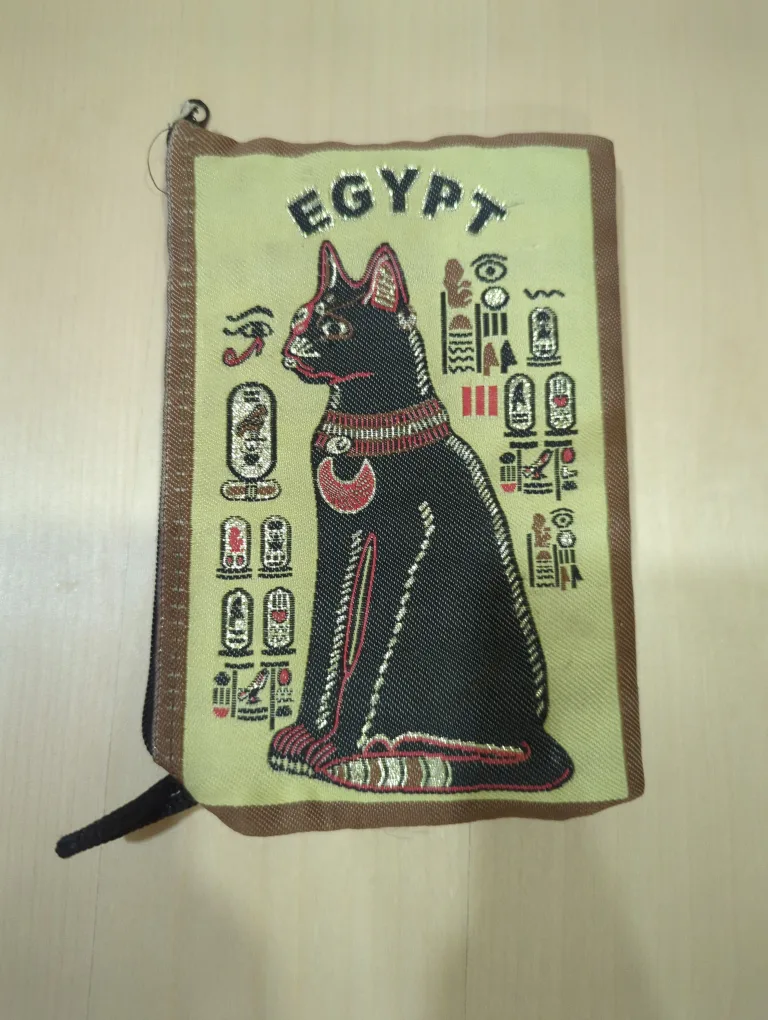 Egypt Cat Zippered Pouch thumbnail