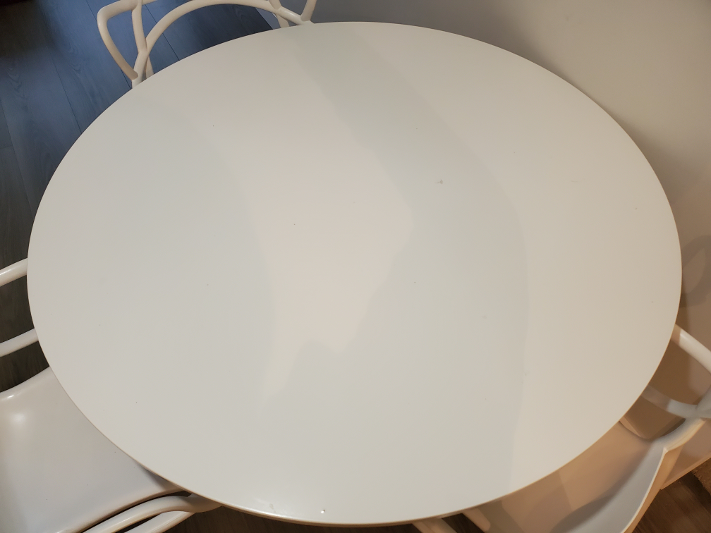 White Dining Table and 4 Chairs - photo 3