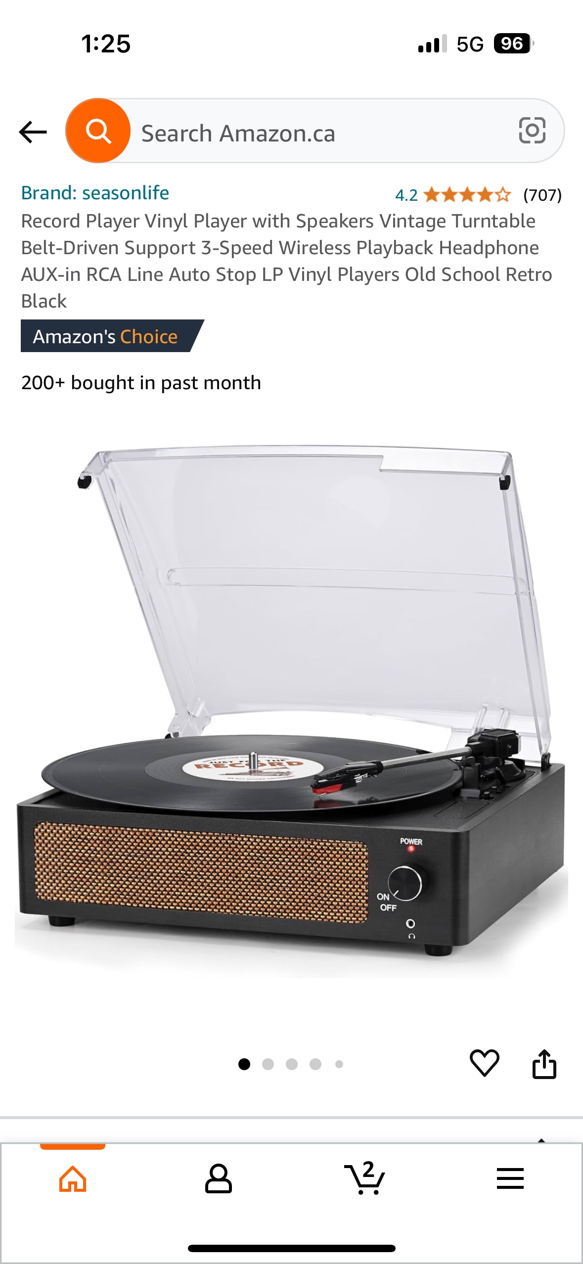 Bluetooth Record Player