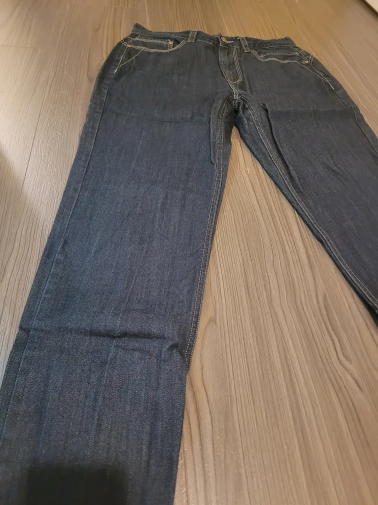 Men's Dark Wash Straight Leg Jeans HOM image indicator(2)