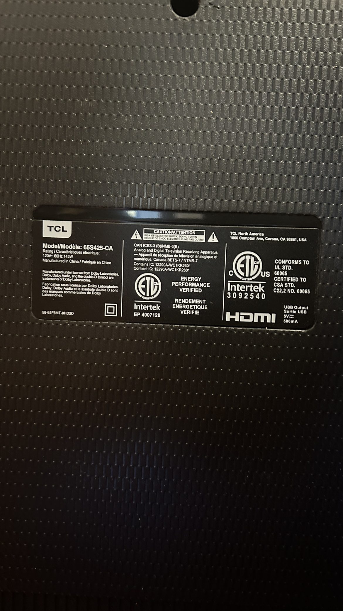 TCL 65" Roku TV 4K HDR - photo 4