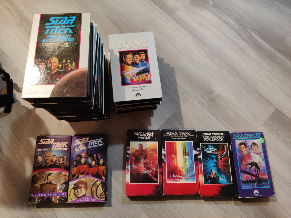 Star Trek vhs tapes