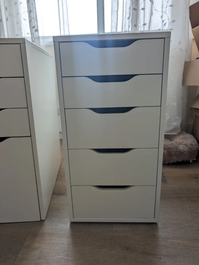 White 5-Drawer Dresser thumbnail