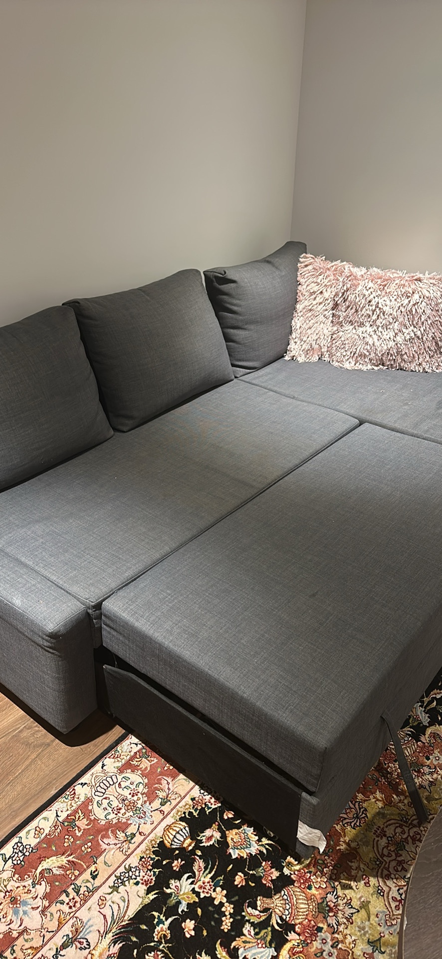 Grey Sectional pull out Sofa Bed - photo 2