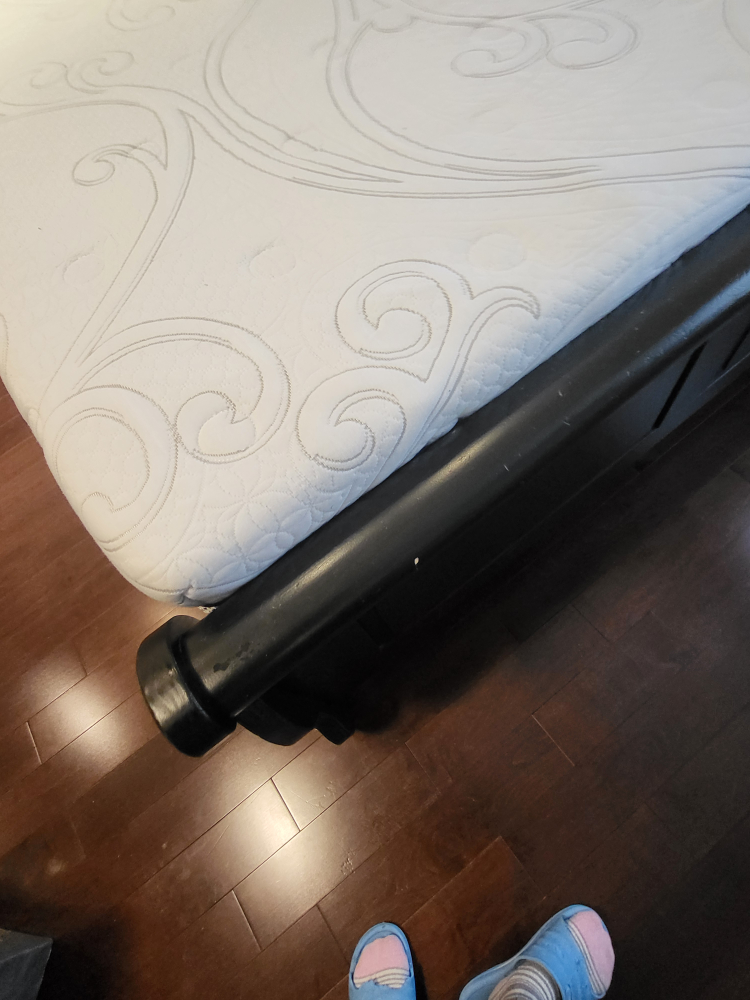 Black Sleigh Bed Frame and matres - photo 5