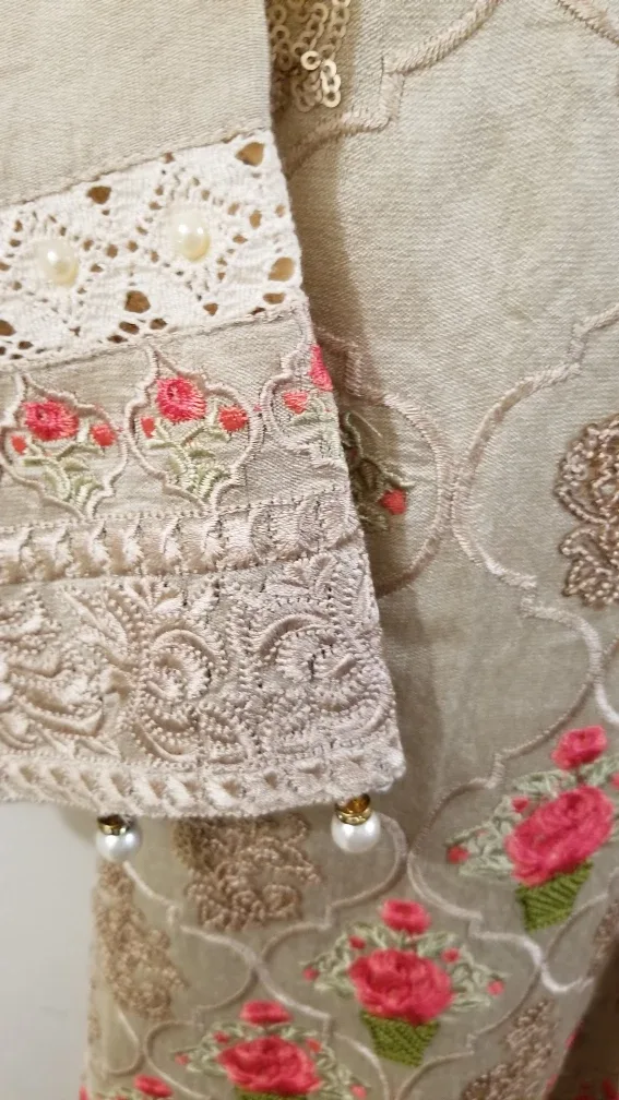 Pakistani Floral Embroidered Dress image indicator(2)