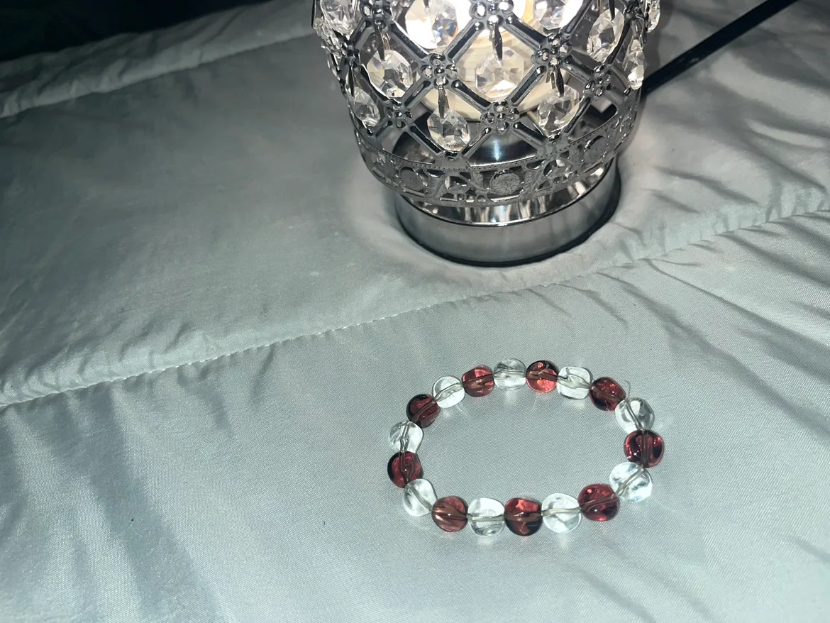 Red and Clear Crystal Bracelet thumbnail