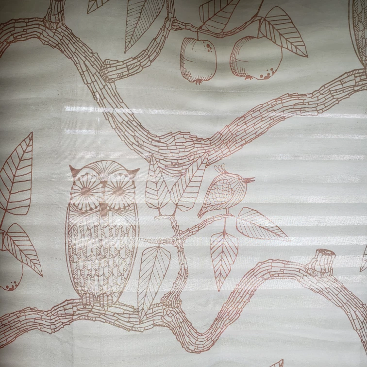 Forest Friends White Window Curtain
