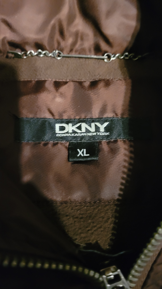 DKNY Brown Puffer Jacket Size XL - photo 3