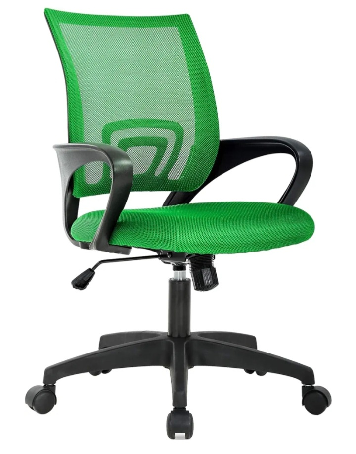 2 Green Office Chairs together for 50$