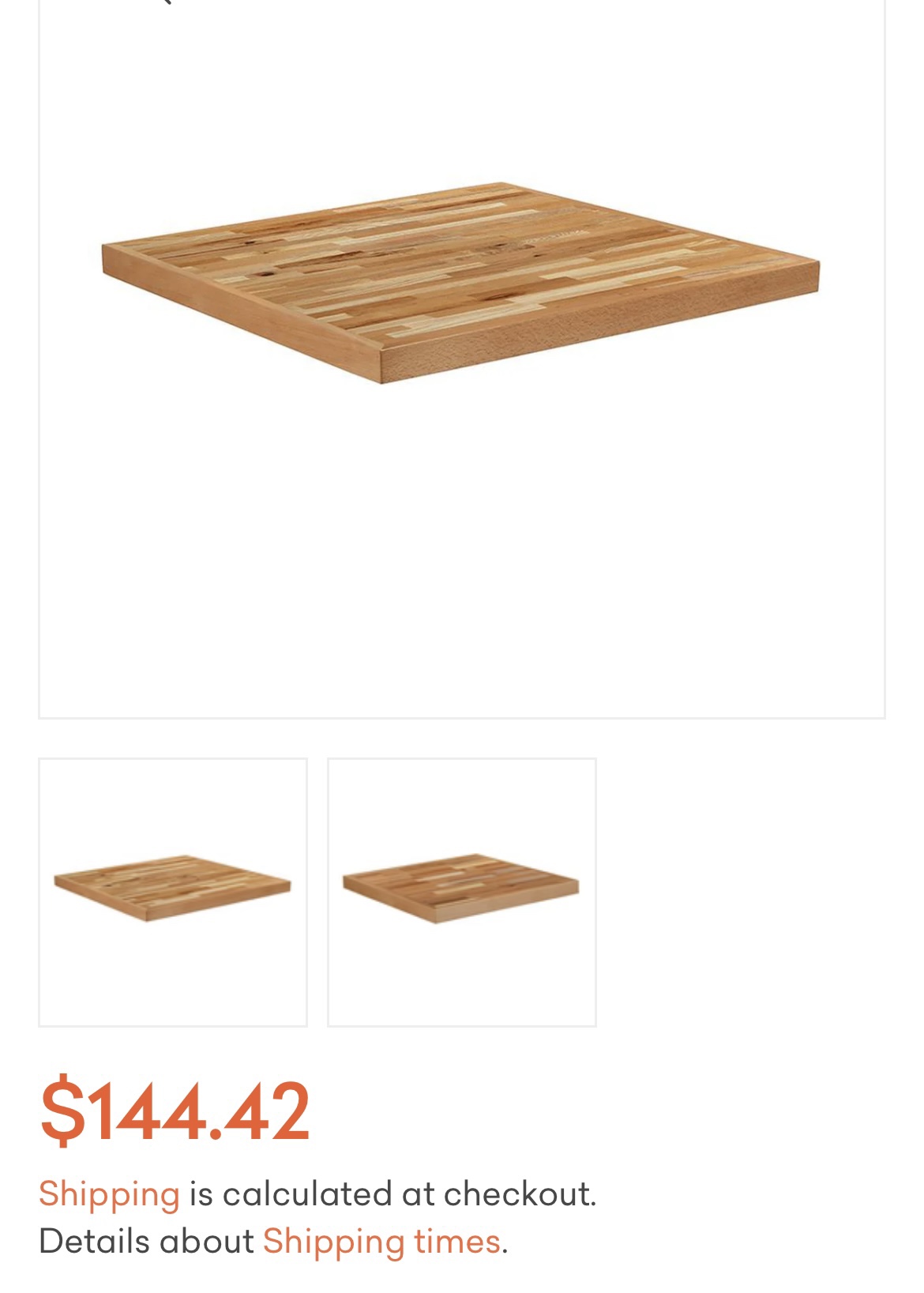 Square Wood Table Top - photo 3