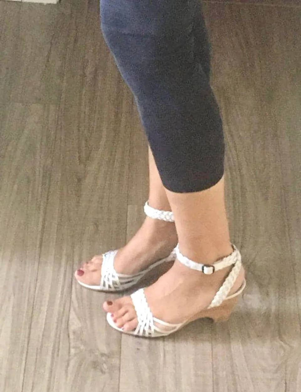 White Braided Wedges image indicator(5)