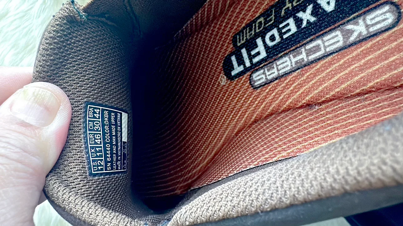 Skechers Relaxed Fit Memory Foam Brown Slip On Shoes image indicator(6)