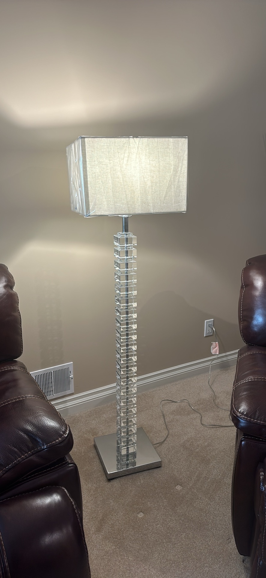 Crystal Block Floor Lamp