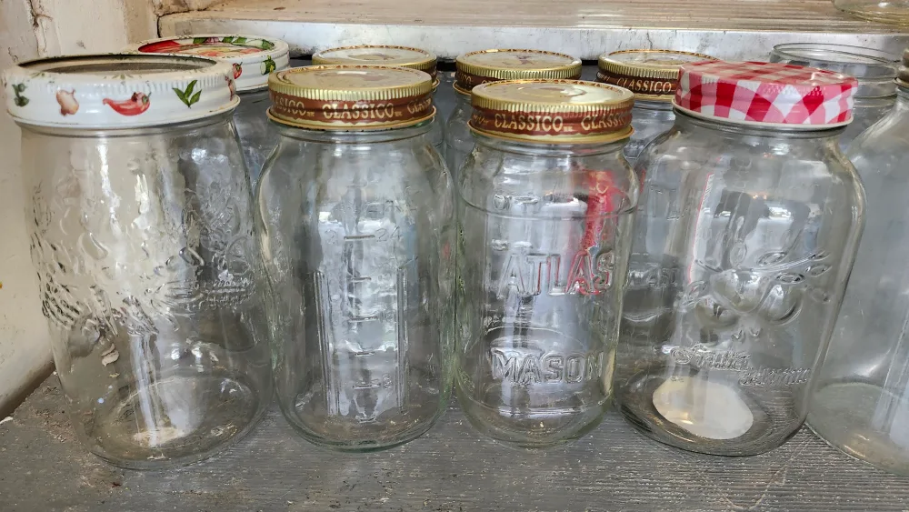 50 cents mason jar haul. Assorted size Mason Glass Jars image indicator(3)