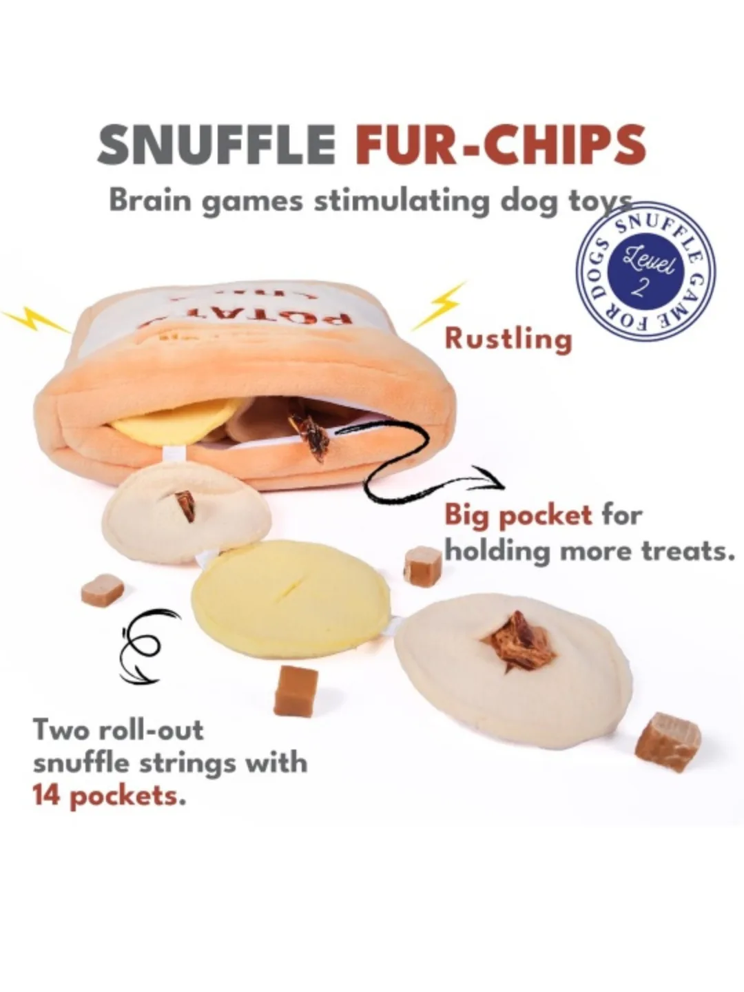 ☆Brand new / Never used☆ Dog Puzzle Toy - Potato chips image indicator(3)