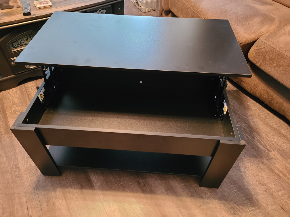 Black Lift Top Coffee Table - photo 2