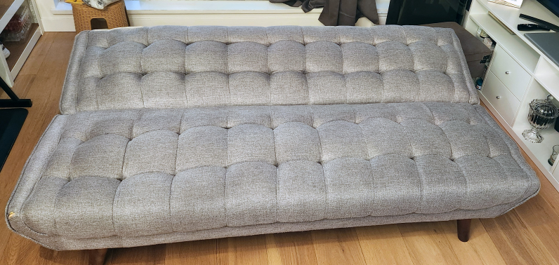 MILOH Structube Tufted mid-century style sofa bed - photo 2