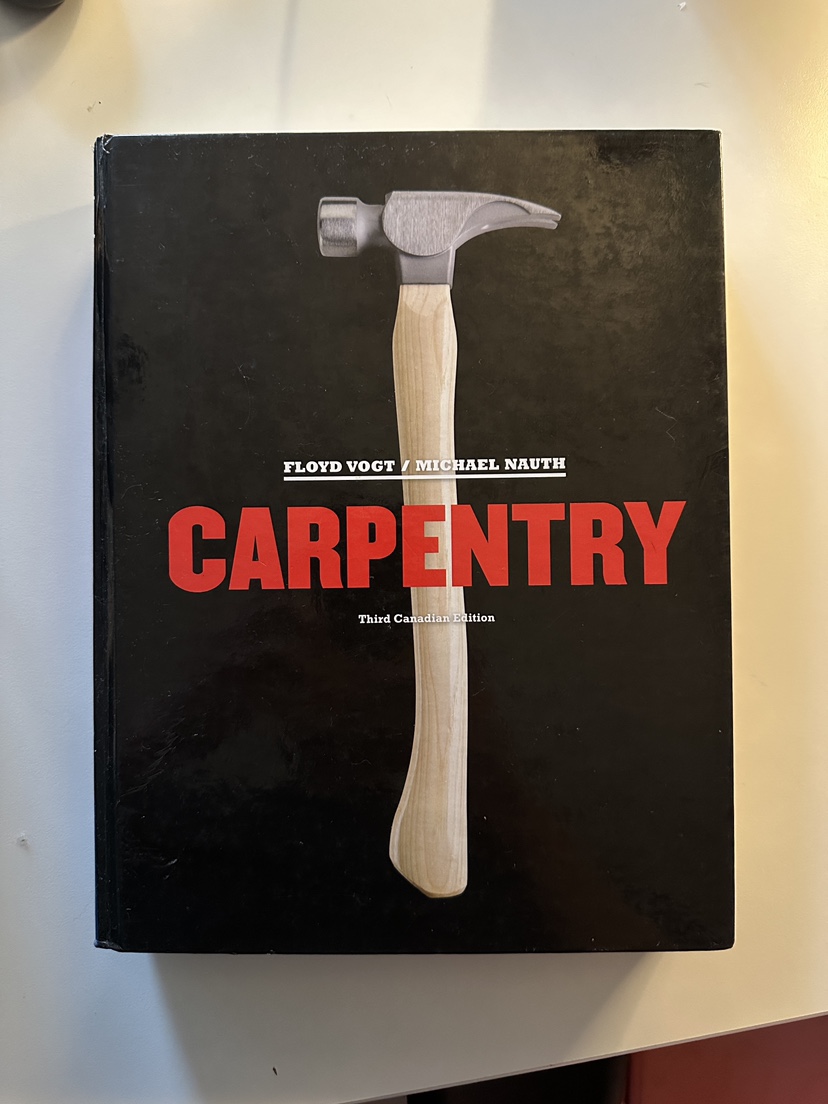 Carpentry: Third Canadian Edition