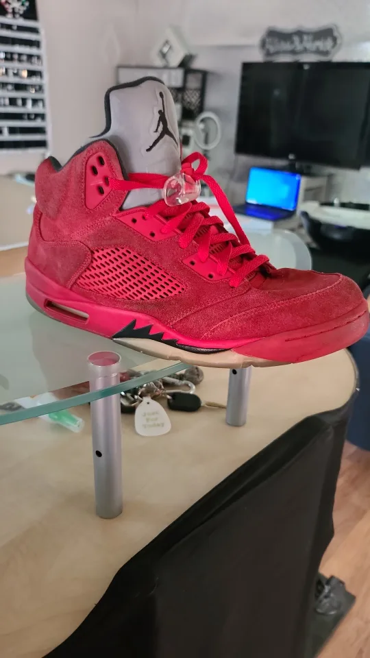 Size 12 men's suade Jordan 5 pair of shoes