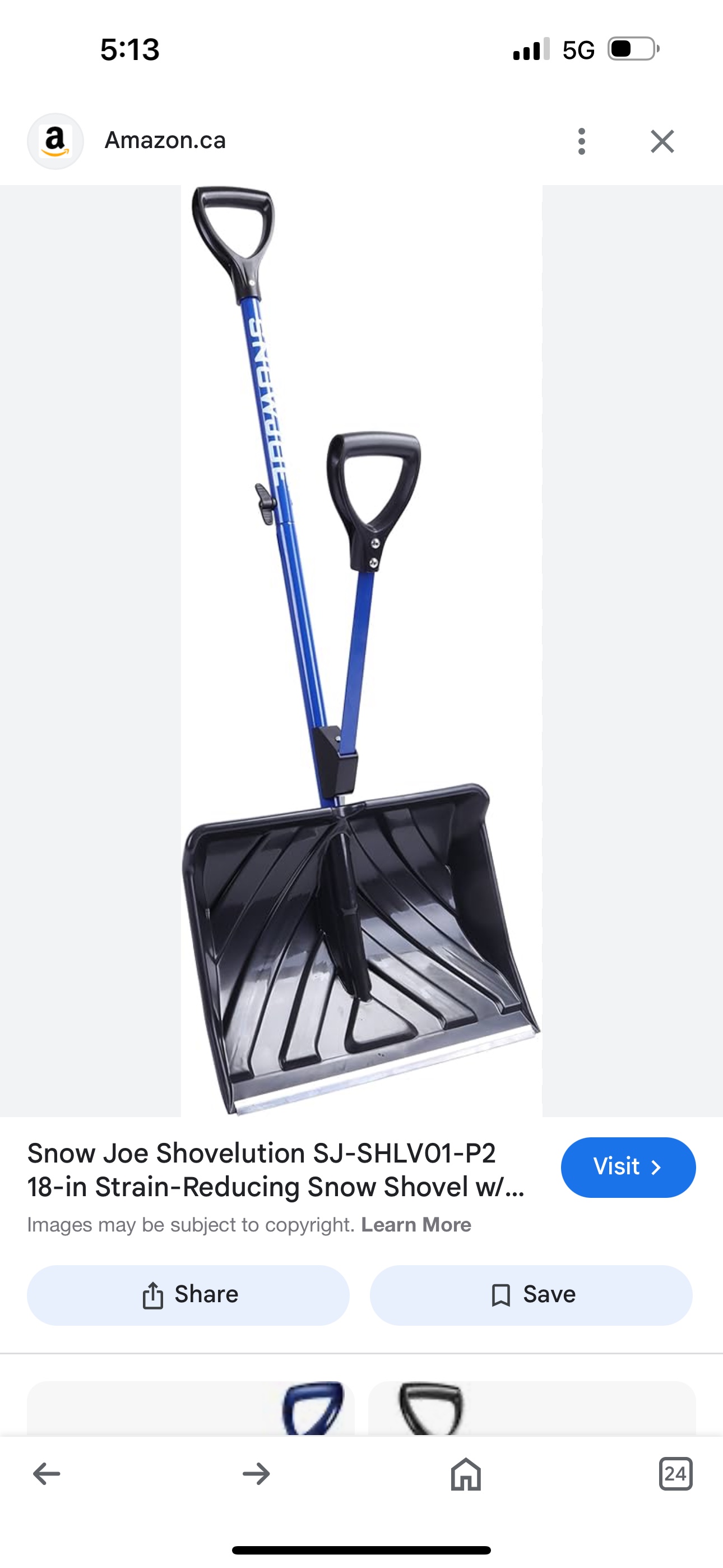 Snow Joe Shovelution Snow Shovel - photo 2