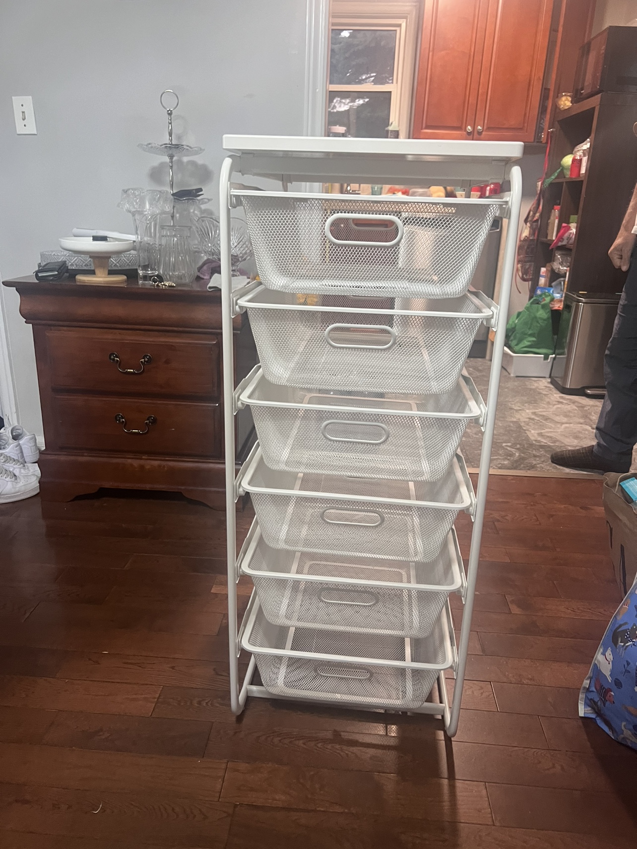 White 6 Tier Storage Unit
