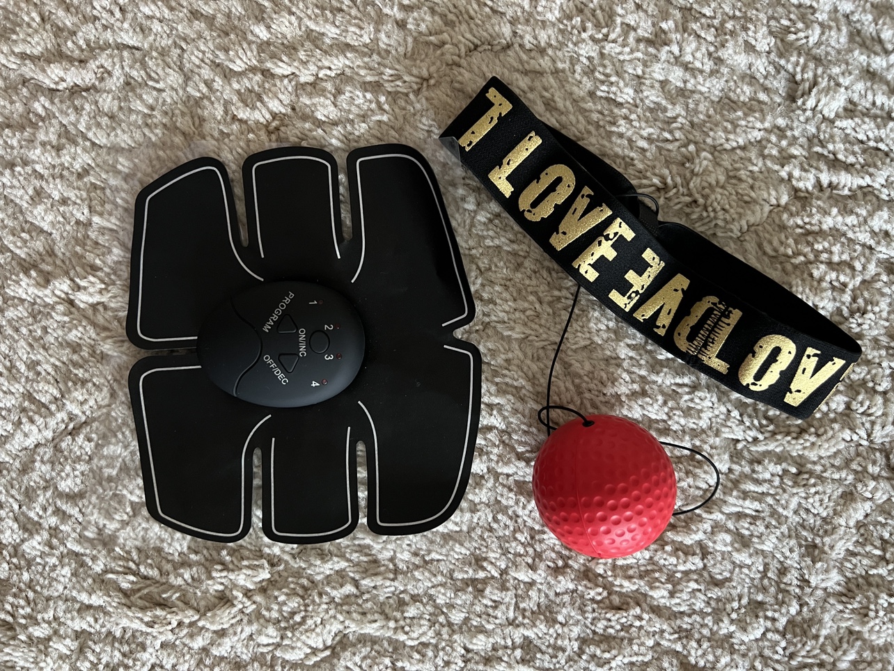 Abdominal Muscle Stimulator and Punching Ball