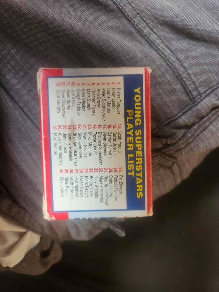 1990 Score Young Superstars Hockey Cards