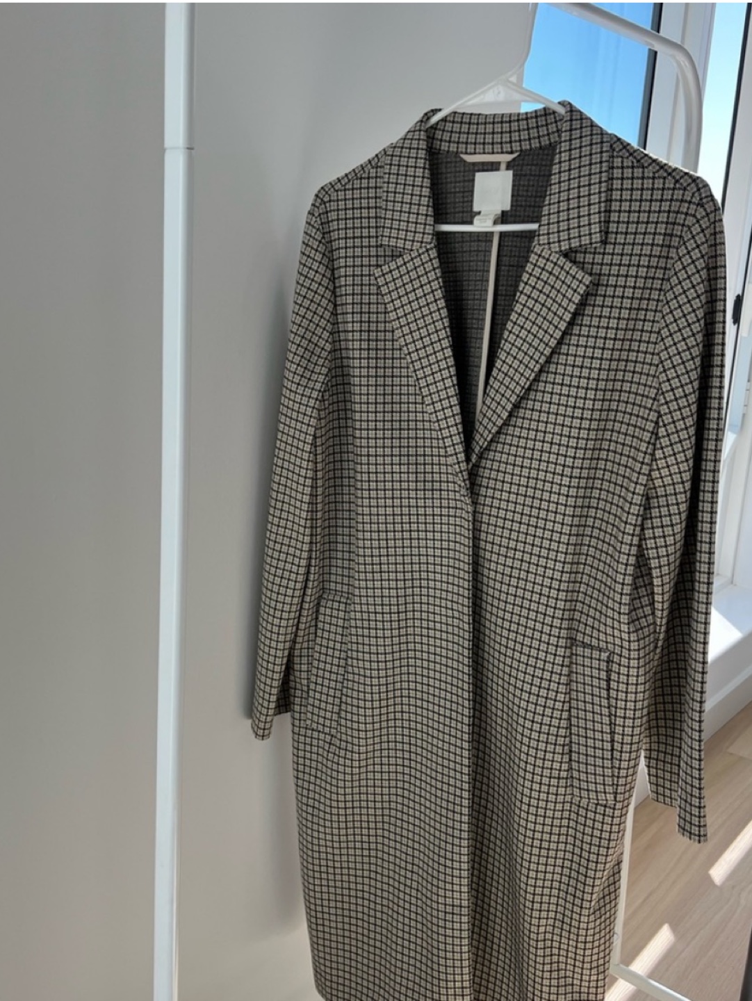 Checkered coat