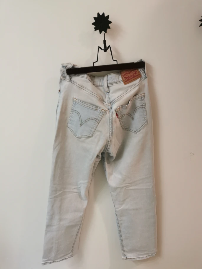 Levi's Ribcage Straight Ankle Blue/White washed Jeans Size 26, - photo 2