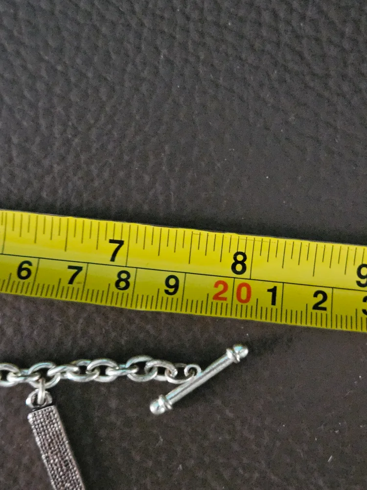 silver tone charm bracelet image indicator(5)