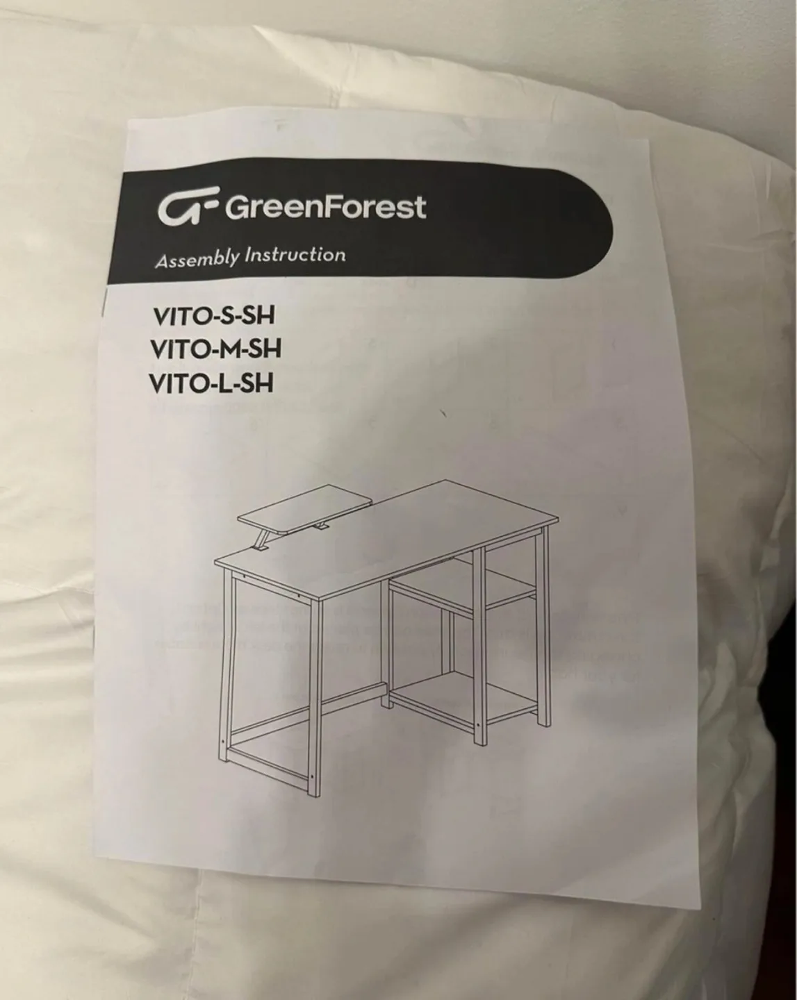 White Computer Desk with Monitor Stand image indicator(2)