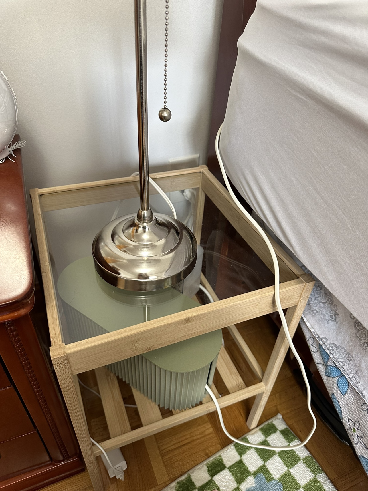 IKEA NESNA Bamboo Nightstand - photo 3