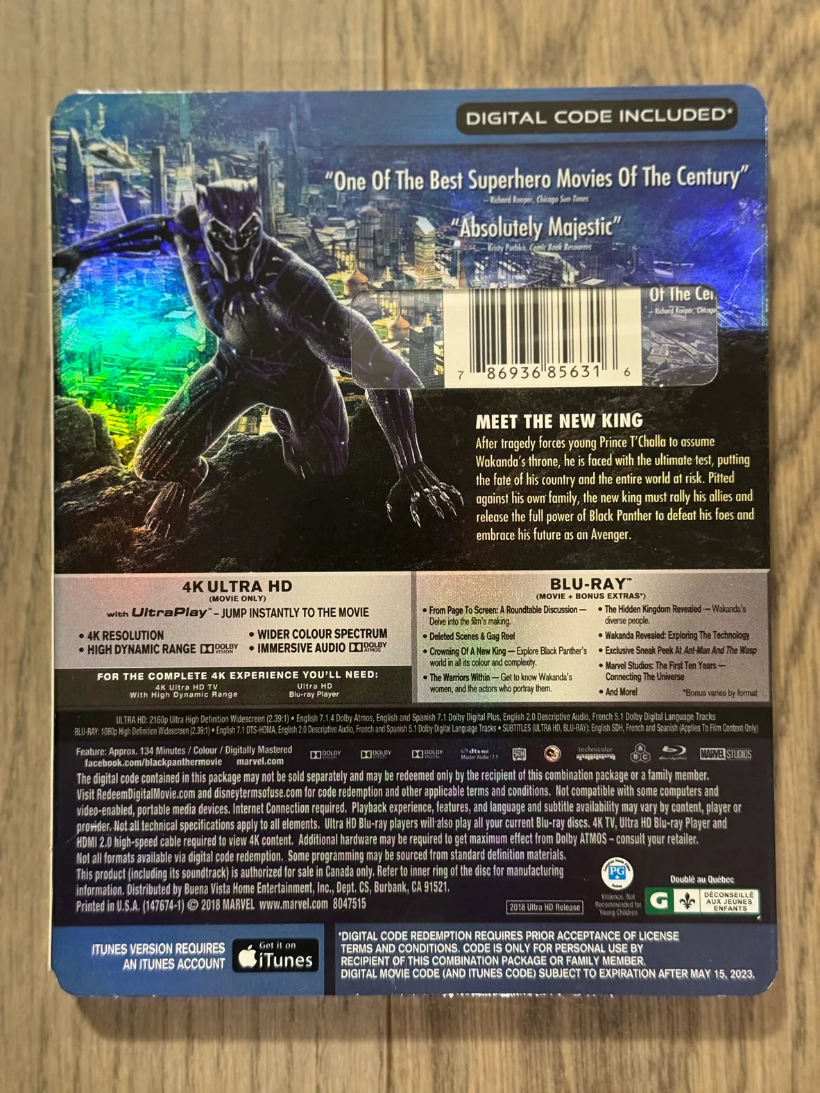 Black Panther 4K Ultra HD Blu-ray image indicator(2)
