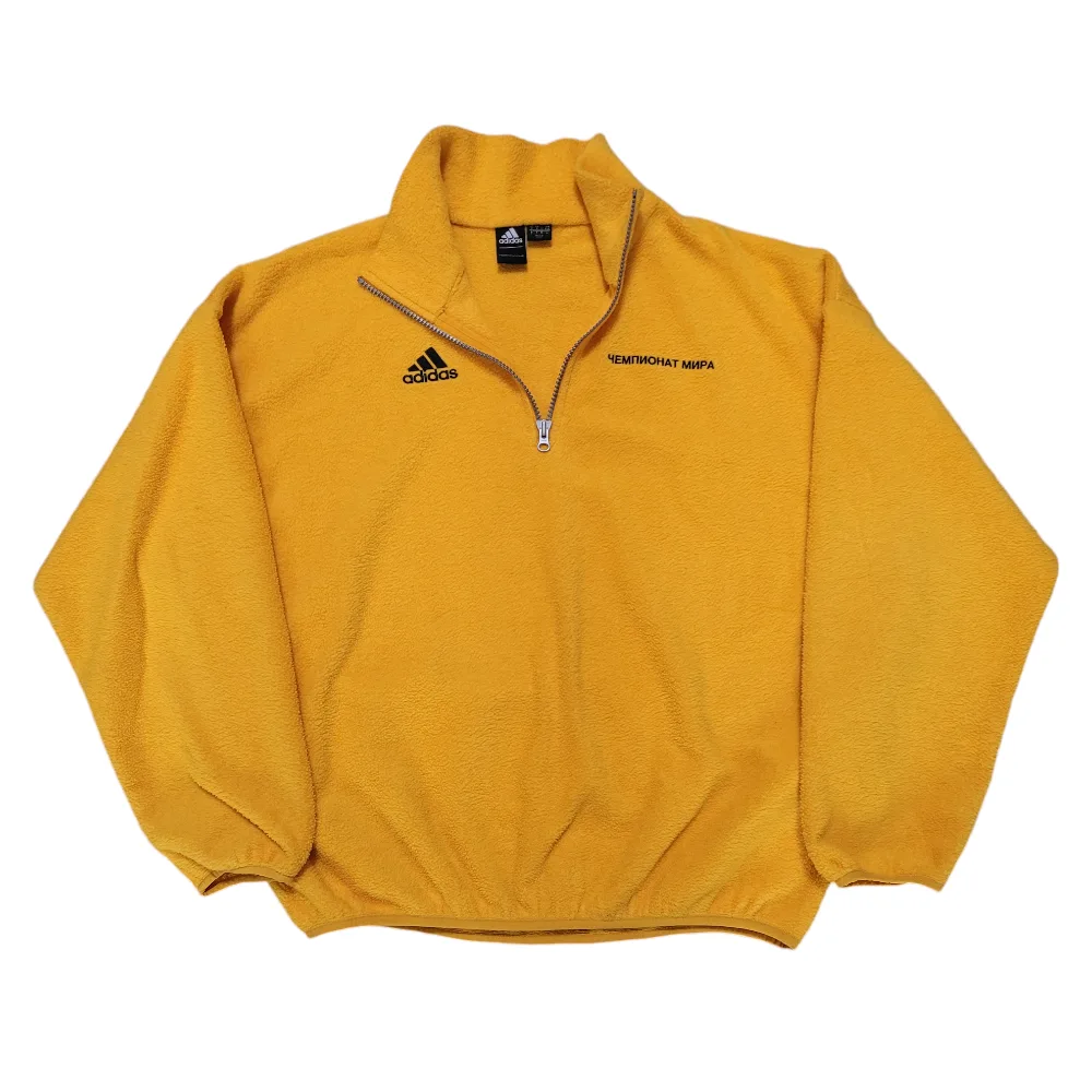 Gosha Rubchinsky X adidas 1/4 zip fleece Yellow Medium image indicator(3)