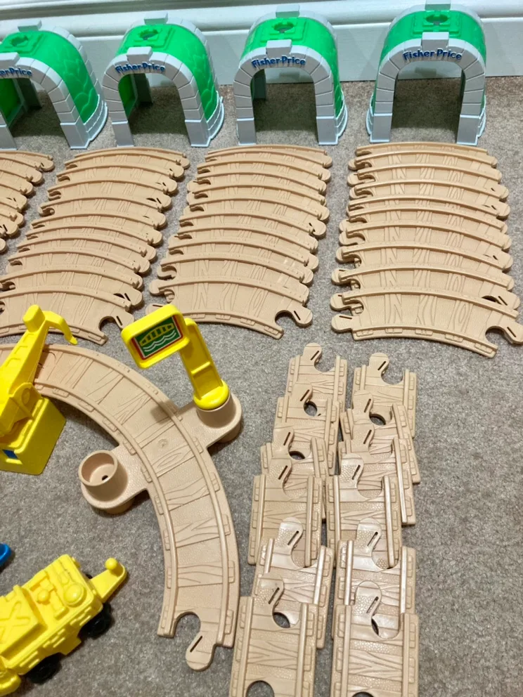 Huge lot of Fisher Price 2 in 1 train and road tracks image indicator(2)